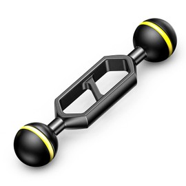 Sea Frogs - Brazo de bola doble de 4 pulgadas, sistema de iluminación de equipo de fotografía subacuática, aleación de aluminio, accesorio de equipo de buceo, brazos ligeros AM-9