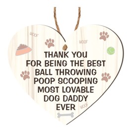 Pixie's Gifts Father's Day/Birthday Card from Dog - 'Fur Daddy' - Perfect for Pet Dog Lovers on Birthdays and Christmas fathers day card from the dog