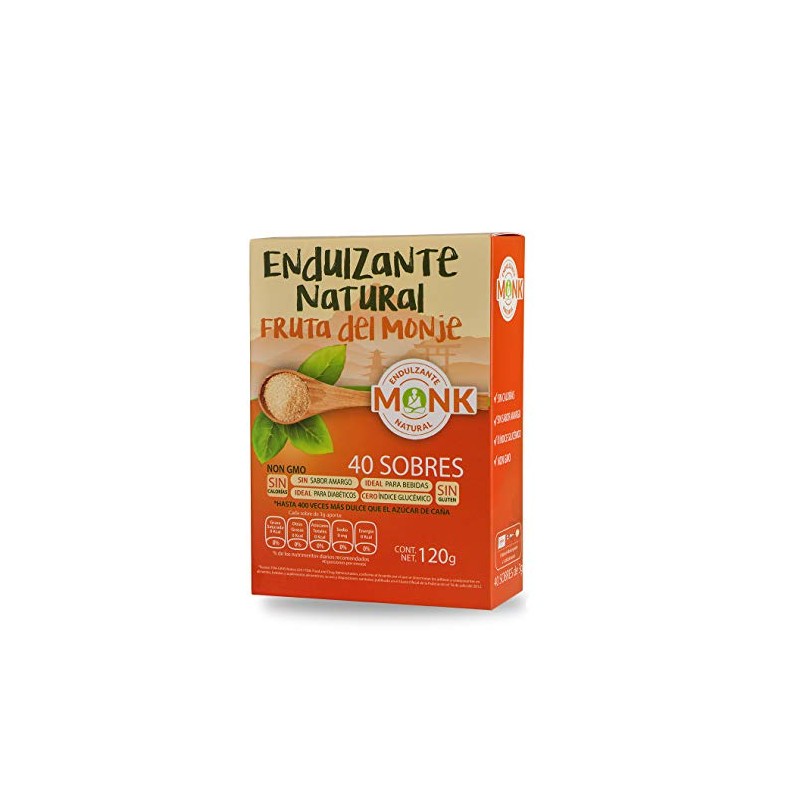 Sobrecitos de Monk: Fruta del Monje en 40 sobres de
