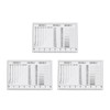 HARFINGTON 3pcs High Precision SEC Size Estimation Chart 83x58mm 0.16mm