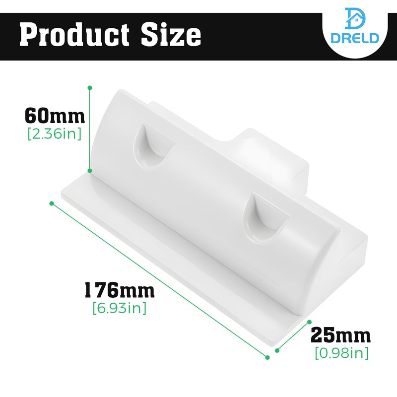 DRELD 2Pcs Side Mounting Bracket Solar Panel - Rectangle Solar