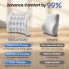loloburuala Lumbar Support Pillow, Inflatable Seat Cushion, Lightweight Car Back