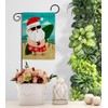 Ornament Collection Santa Vacation Garden Flag Set with Stand Wintertime