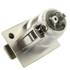 CABLEPELADO XLR Female | XLR Base Housing | XLR Female Microphone Connector | Solder Terminals | XLR Type | 3-Pin | Surface Mount Suitable | Grey
