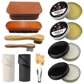 zxbaers Leather Shoe Polish Kit For Men, 13PCS Shoe Shine Kit, Leather Boot Care, Shoe Care Kit As Birthday Anniversary Gift For Cool Men Women Him Her Friend Parent Husband