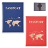 ZOPJUMA Pack of 2 Passport Holder, Passport Holder, Faux Leather