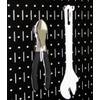Wall Control Metal Pegboard Utility Tool Storage Kit with Black
