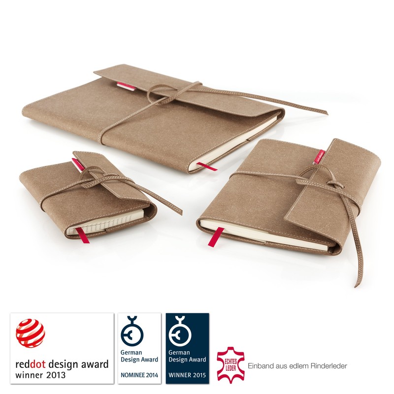 Transotype senseBook Large Leather Flap Squared Notebook