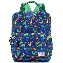 Kasgo Children's Backpack for Kids, Cute Primary Schoolbag Book Bag School Backpack Toddler Rucksack for Boys Girls Lightweight Kindergarten Preschool Daypack with Chest Strap in Dinosaur