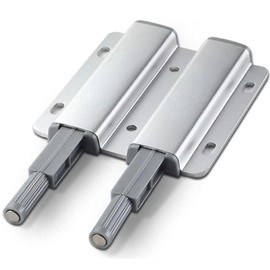 Push to Open Door Latch, Magnetic Push Latches, Touch Open Door Latch, Wardrobe Closure, Push to Open Magnetic Door Catch, for Cabinet Drawer Wardrobe Kitchen Door