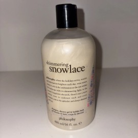 Philosophy Shimmering Snowlace Shampoo, Shower Gel & Bubble Bath~ Sealed~16oz