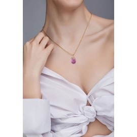 MŚ 1997 MENNICA ŚWIDNICKA Earrings 925 Silver with Necklace Women's Set – Gold-Plated 24 K – High-Quality Zircons – Jewellery Chain Women's Earrings Set with Necklace Ideal Gift Idea, Sterling Silver,