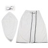3pcs Women Bath Body Wrap Set Towel Bathrobe Hair Drying