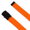 CTM Adjustable 1.25 Inch Wide Neon Fabric Web Belt, Orange