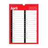 2025 Calendar Month To View A4 Large 2 Column Spiral