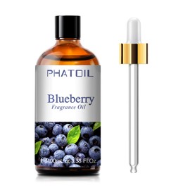 PHATOIL 3.38FL.OZ Blueberry Fragrance Oils for Aromatherapy, Essential Oils for Diffusers for Home, Perfect for Diffuser, Yoga, Skin Care, DIY Candle and Soap Making - 100ml