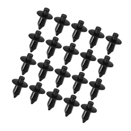 Motoforti Push Type Retainer Clips No.909140062 - Car Inner Bumper Door Fender Fastener Rivet Kit - for Subaru Ascent 2019-2022 Plastic Black - 20 Pcs Long-lasting