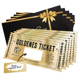 Golden Ticket with Scratch Card