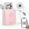 JADENS Mini Sticker Printer-2 Inch Bluetooth Thermal Pocket Printer,Inkless Portable