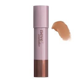 Neve Cosmetics Bronzer im Stick in Karamellbraun mit samtig mattem Finish mit praktischem integriertem Star System Schwamm | Savannah