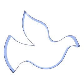 Dove Cookie Cutter - Stainless Steel - 100mm Approximately