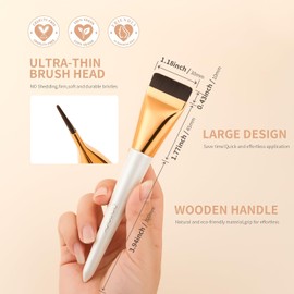 Docolor Flat Foundation Brush for Liquid Makeup Ultra-thin Blending Premium Makeup Face Cream Thin Tool / 액체 메이크업을 위한 도컬러 플랫 파운데이션 브러시 초박형 블렌딩을 프리미엄 메이크업 페이스 크림 얇은 도구