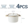 ONEMORE Ramekins with Lids, 12 oz Ceramic Small Casserole Dish