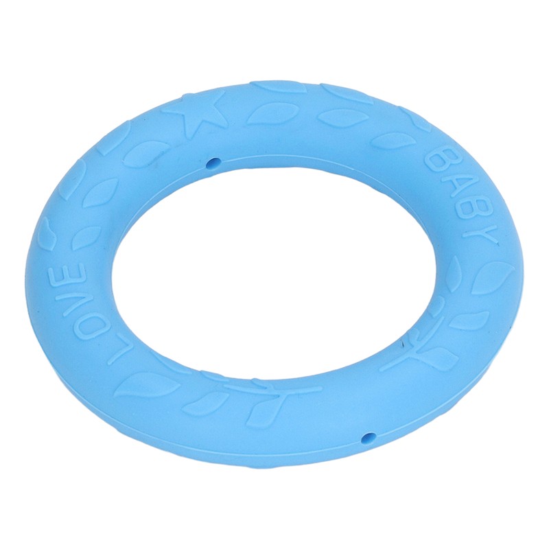 5pcs Baby Soft Silicone Teething Ring Toy Infant Safe Elastic