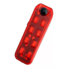 LJK Luz Noche Seguridad Poste Bicicleta Rojo Recargable Paseo