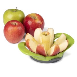 PrepWorks 8 Slice Wedge & Pop Apple Slicer – Easy-to-Use Fruit Slicer for Apples, Pears, and More, 8 Wedges, Dishwasher Safe, BPA-Free