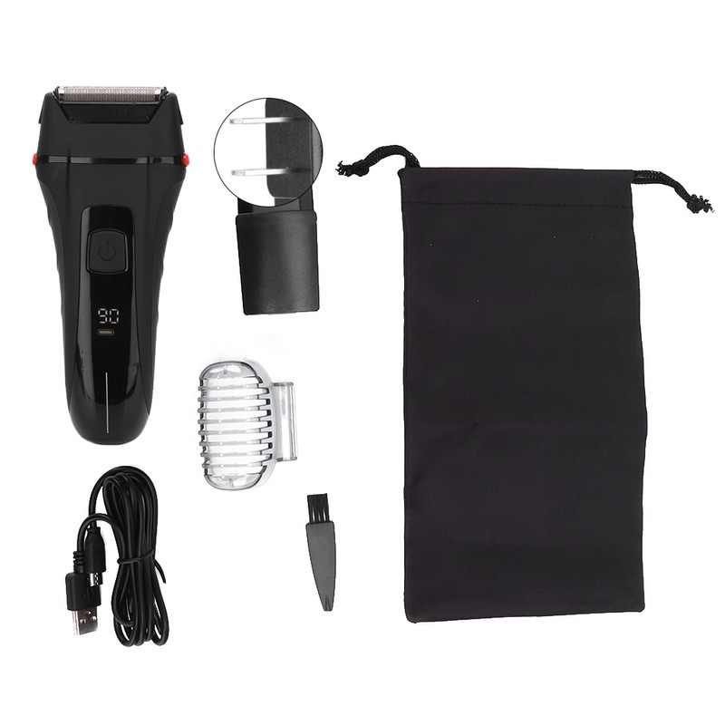 Professional Rechargeable Electric Shaver Waterproof Beard Clipper TrimmerUS Plug 110-240V
