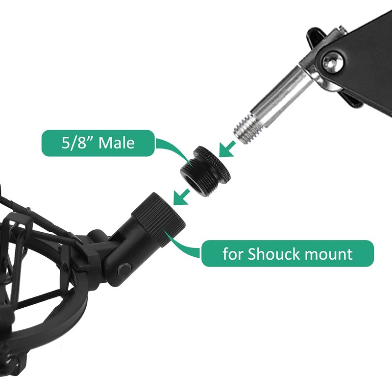Rigych Blue Yeti Mic Screw Adapter 5/8 Male to 3/8