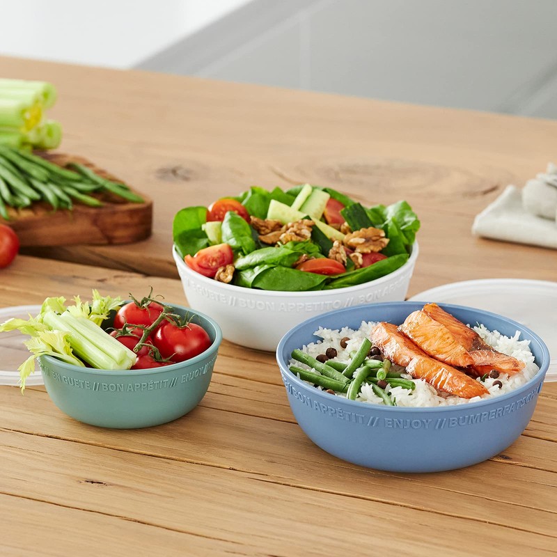 Rotho Tresa Bowl 0.35 L with Lid, Food-Grade Plastic (PP),