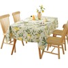 Ziyonix Tablecloth Rectangle Lemon Tablecloth Wipe Clean PVC Waterproof Oilcloth
