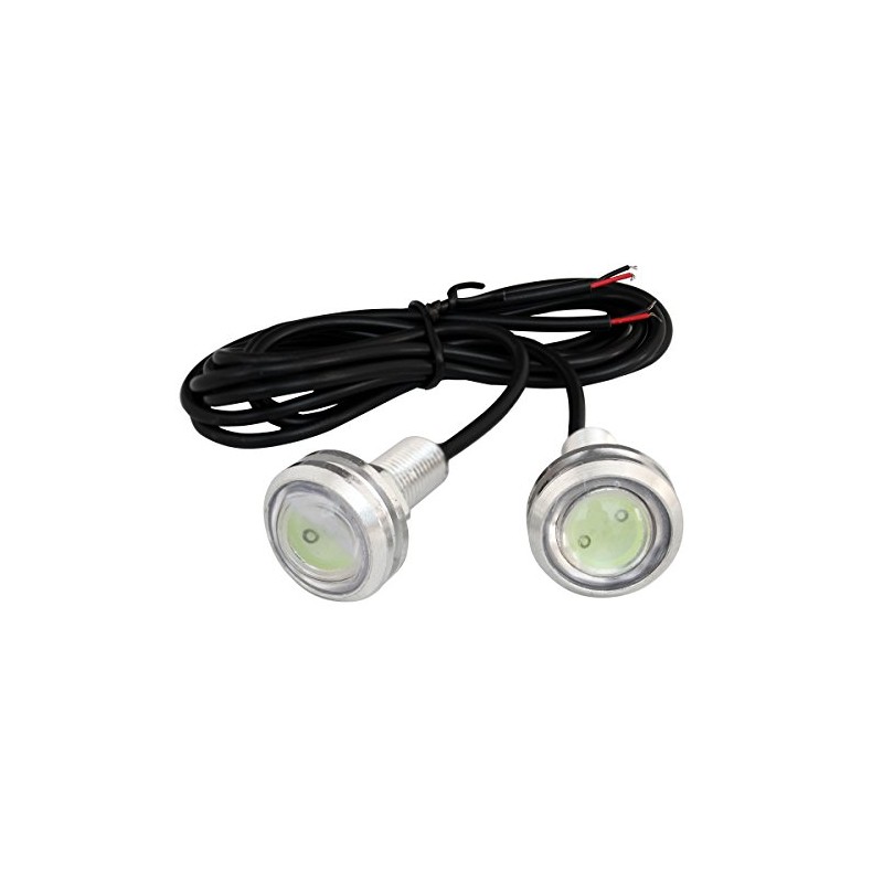 [Pack of 2] Waterproof Large LED Spotlight, Ice Blue, 12V,