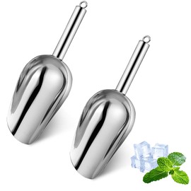 Stainless Steel Ice Scoop Heavy-Duty Scooper for Ice Makers & Buckets | Perfect for Parties, Bars, Home Kitchen | Rust-Proof, Easy Clean (4)