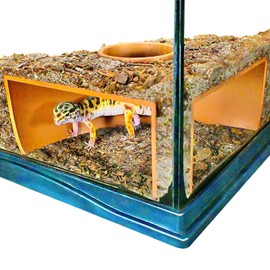 Reptile Corner Underground Cave Viewing Hide | Hognose Snake, Corn Snake & Leopard Gecko Hideout Reptile Habitat Tank Enrichment | Decor Decoration Accessories Supplies Toys Ornaments