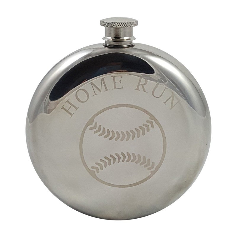 Baseball Flask Gift Set
