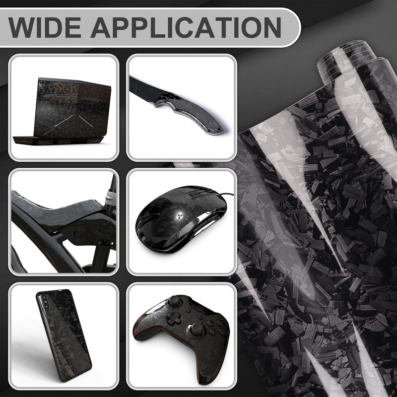 Lypumso Forged Carbon Fiber Vinyl Wraps, High Gloss Car Wrap