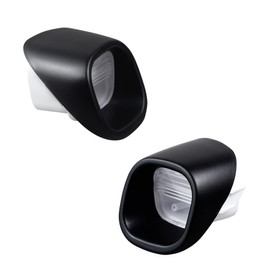 HERCOO License Plate Lights Lamp Lens Left Right Hand Housing Compatible with 1998-2005 Blazer S10 GMC Jimmy GMC Sonoma Oldsmobile Bravada Pickup Truck Rear Step Bumper, Pack of 2