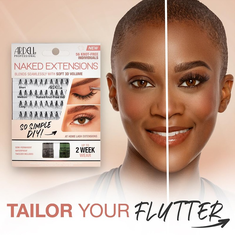 Ardell Naked Extensions, 56 Knot-free Individuals, 1 pack