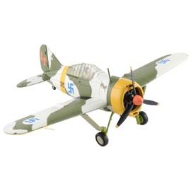 Hobby Master | 1:48 Scale Diecast Military Aircrafts | Brewster Model 239 "Buffalo (Winter Scheme) BW364, 3/LeLv 24, Flown by WO Ilmari Juutilainen, March 1942 | Model HA7014