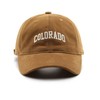 Colorado Hat Unisex Solid Color Baseball Cap Sun Hat for