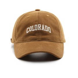 Colorado Hat Unisex Solid Color Baseball Cap Sun Hat for Men and Women (Navy Blue)