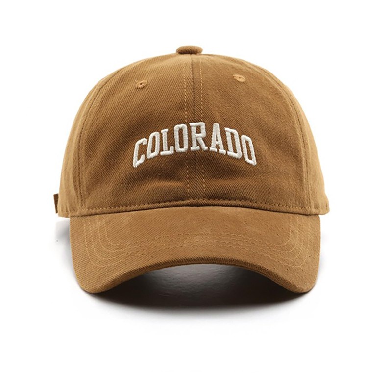 Colorado Hat Unisex Solid Color Baseball Cap Sun Hat for