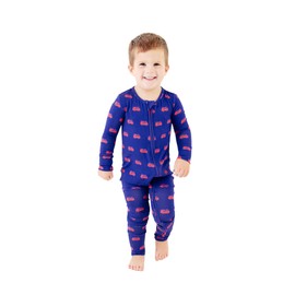 Hometown Heroes Convertible Footie Pajamas | Fabric free of harsh chemicals | Two-Way Zipper | Tagless | Fold-Over Cuffs | Durable Wear
