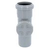PP cleaning pipe, inspection pipe, diameter DN 50 mm, grey