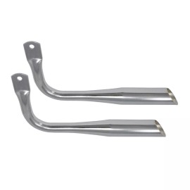 Fenix Muffler Oblique W/O Holes Chrome. beach cruiser chopper lowrider bike