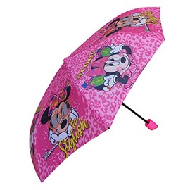 MINNIE MOUSE Short Folding Umbrella 52cm Manual Colored Unico Casual, coloured, casual