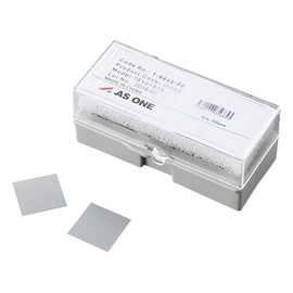 As One 10101818 Cover Glass, Borosilicate Glass, 0.7 x 0.7 inches (18 x 18 mm), 200 Sheets, 200 Sheets, 200 Sheets